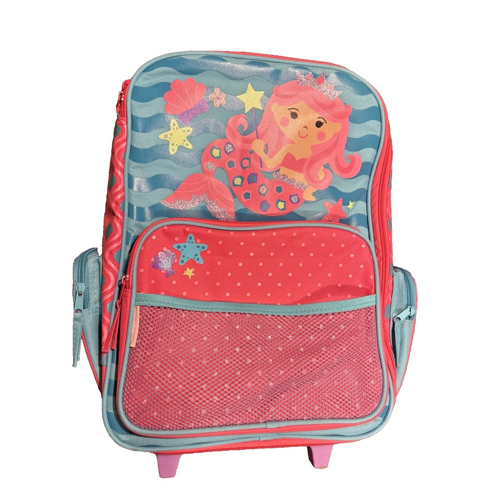 Stephen Joseph Girls' MERMAID, Suitcase Rolling Bag Luggage Pink